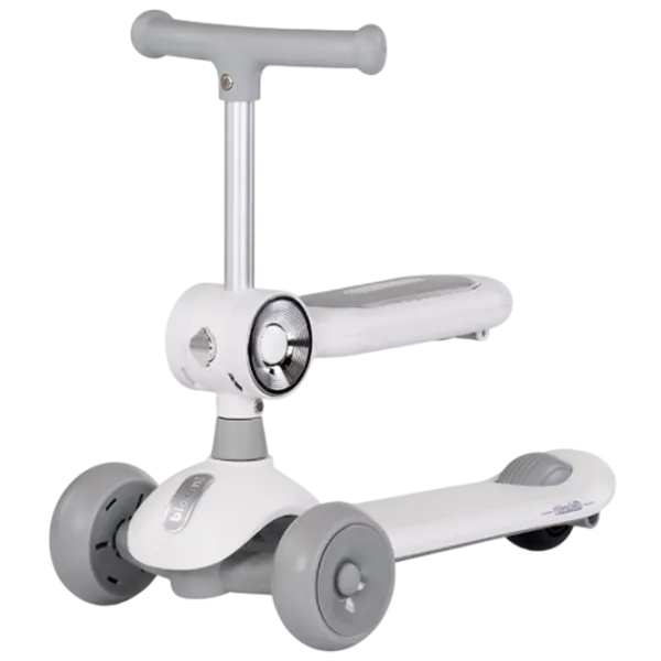 Trotinetă pentru copii cu trei roți Chipolino Bloomi (DSBLO0262GY) 50 kg/ Gray photo 2
