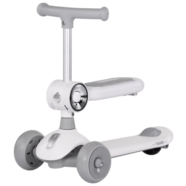 Trotinetă pentru copii cu trei roți Chipolino Bloomi (DSBLO0262GY) 50 kg/ Gray photo 2