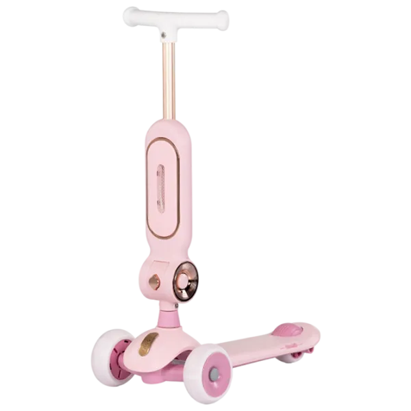 Trotinetă pentru copii cu trei roți Chipolino Bloomi (DSBLO0263PI) 50 kg/ Pink photo 1