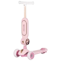 Trotinetă pentru copii cu trei roți Chipolino Bloomi (DSBLO0263PI) 50 kg/ Pink