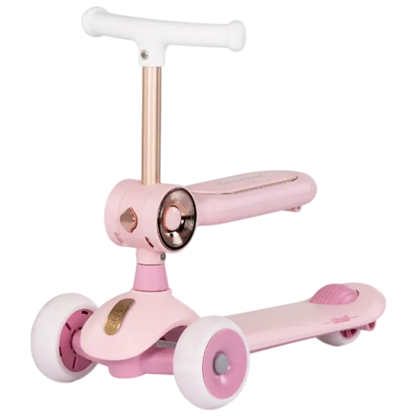 Trotinetă pentru copii cu trei roți Chipolino Bloomi (DSBLO0263PI) 50 kg/ Pink photo 2