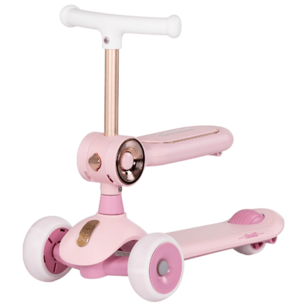 Trotinetă pentru copii cu trei roți Chipolino Bloomi (DSBLO0263PI) 50 kg/ Pink photo 2
