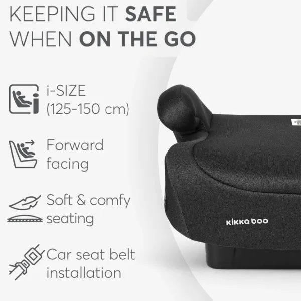 Scaun auto Kikka Boo i-Go i-Size  6 ani - / 36 kg / Black photo 4