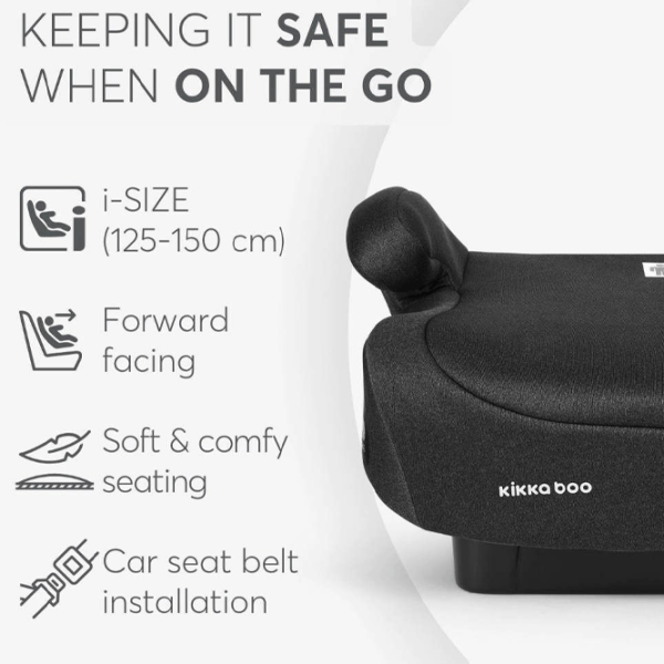 Scaun auto Kikka Boo i-Go i-Size  6 ani - / 36 kg / Black photo 4