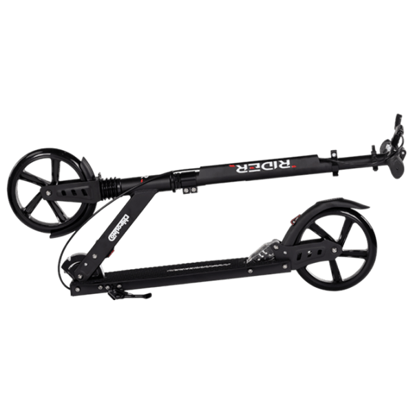 Trotinetă pentru copii cu două roți Chipolino Rider (DSRID0261BK) 100 kg/ Black photo 3