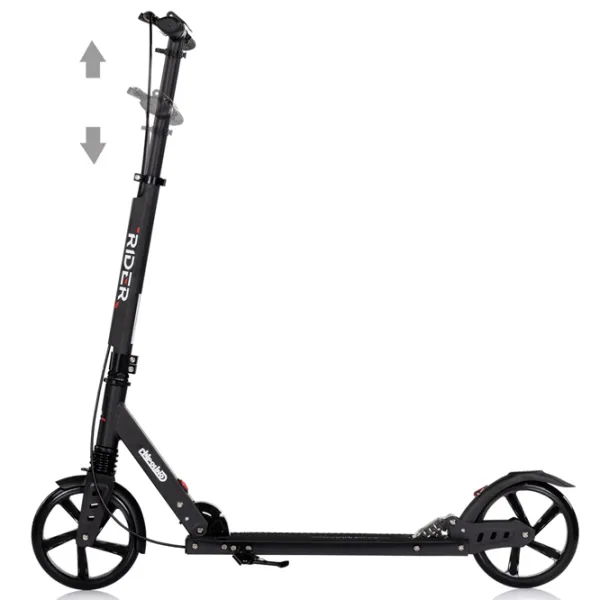 Trotinetă pentru copii cu două roți Chipolino Rider (DSRID0261BK) 100 kg/ Black photo 5