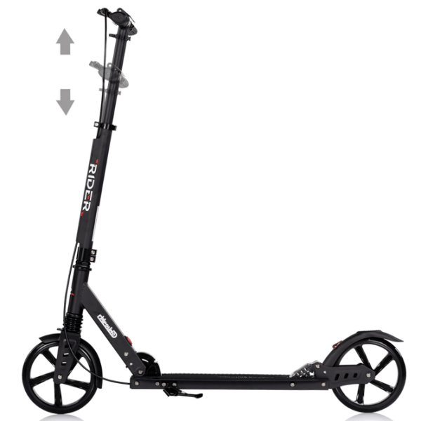 Trotinetă pentru copii cu două roți Chipolino Rider (DSRID0261BK) 100 kg/ Black photo 5