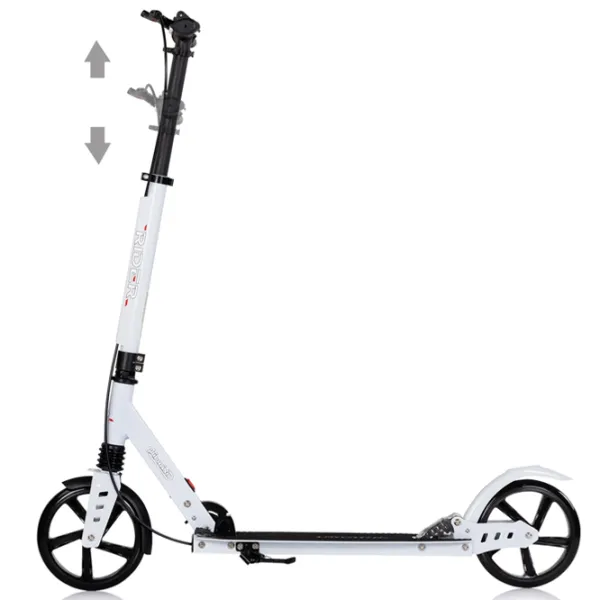 Trotinetă pentru copii cu două roți Chipolino Rider (DSRID0262WH) 100 kg/ White photo 4