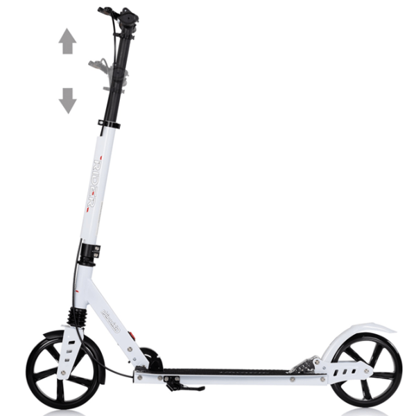 Trotinetă pentru copii cu două roți Chipolino Rider (DSRID0262WH) 100 kg/ White photo 4