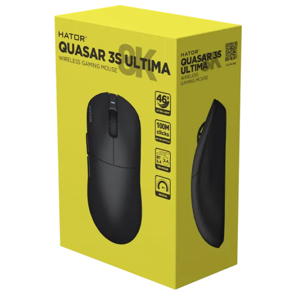 Мышь Hator Quasar 3S ULTIMA 8K USB / Черный photo 7