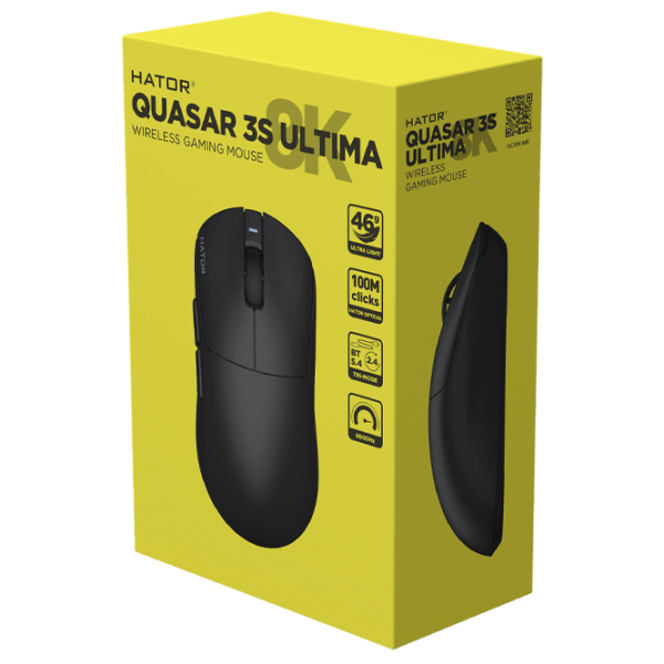 Мышь Hator Quasar 3S ULTIMA 8K USB / Черный photo 7