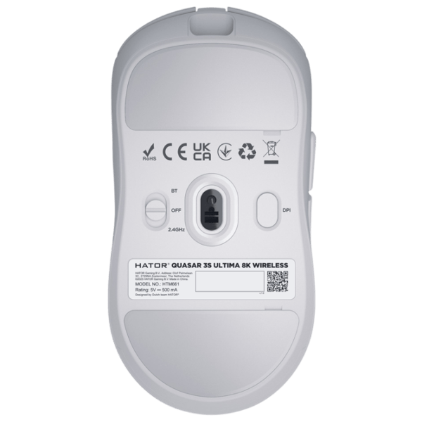 Mouse Hator Quasar 3S ULTIMA 8K USB / White photo 6