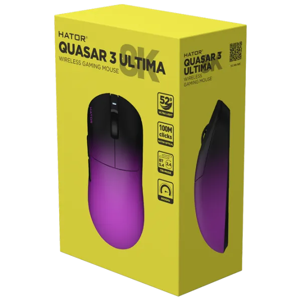 Мышь Hator Quasar 3 ULTIMA 8K  USB / Черный photo 3