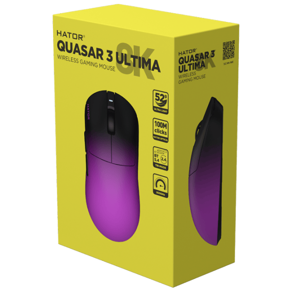 Мышь Hator Quasar 3 ULTIMA 8K  USB / Черный photo 3
