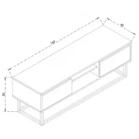Тумба под телевизор Trendy Laxus 50 x 140 x 40см / ДСП photo 4