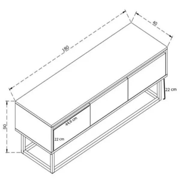 Тумба под телевизор Trendy Tilsim 50 x 180 x 40см / ДСП photo 5