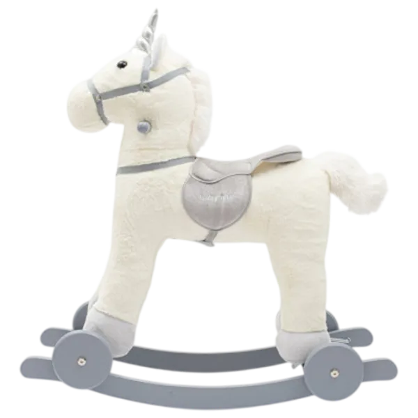 Jucărie balansoar Baby Mix Unicorn 1.5 ani - 3 ani / White photo 2