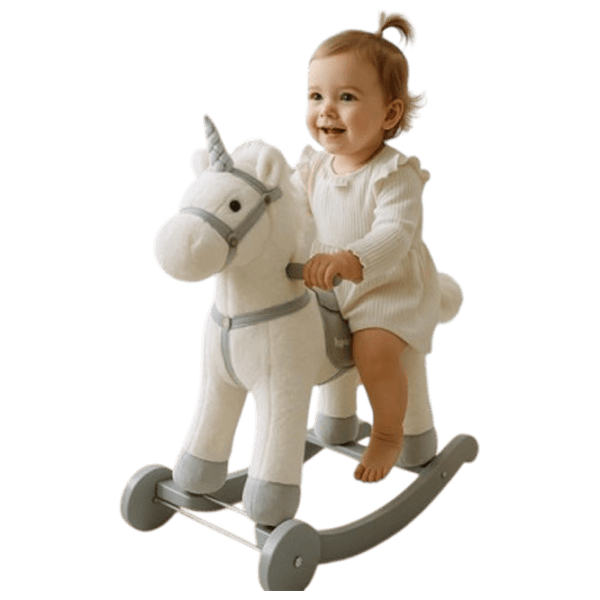 Jucărie balansoar Baby Mix Unicorn 1.5 ani - 3 ani / White photo 6