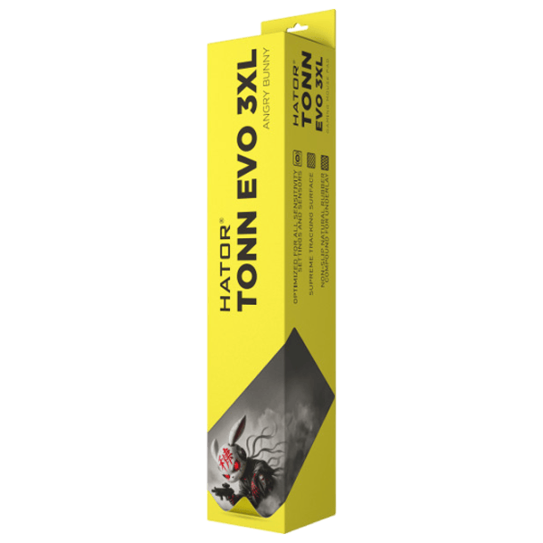 Covoraș pentru mouse Hator Tonn EVO 3XL Angry Bunny  Gray photo 2