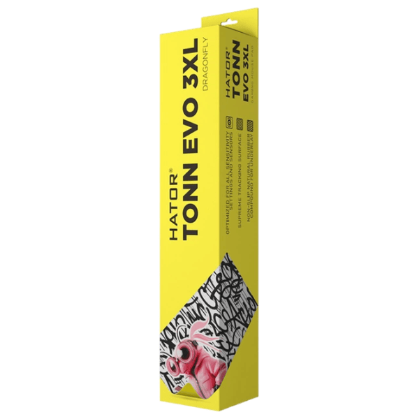 Covoraș pentru mouse Hator Tonn EVO 3XL Dragonfly  White photo 6