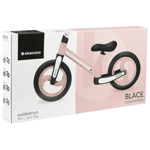 Bicicletă fără pedale KikkaBoo Blace  Metal / Pink Black photo 9