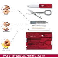 Multitool Victorinox Swisscard Camping / Oțel inoxidabil photo 4
