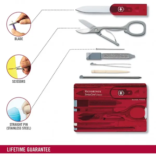 Multitool Victorinox Swisscard Camping / Oțel inoxidabil photo 5