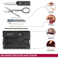 Multitool Victorinox Swiss Card Classic Camping / Oțel inoxidabil photo 6