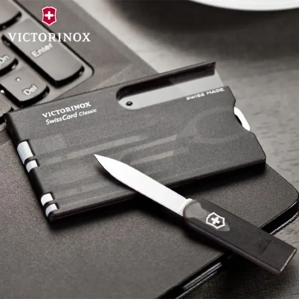 Multitool Victorinox Swiss Card Classic Camping / Oțel inoxidabil photo 7