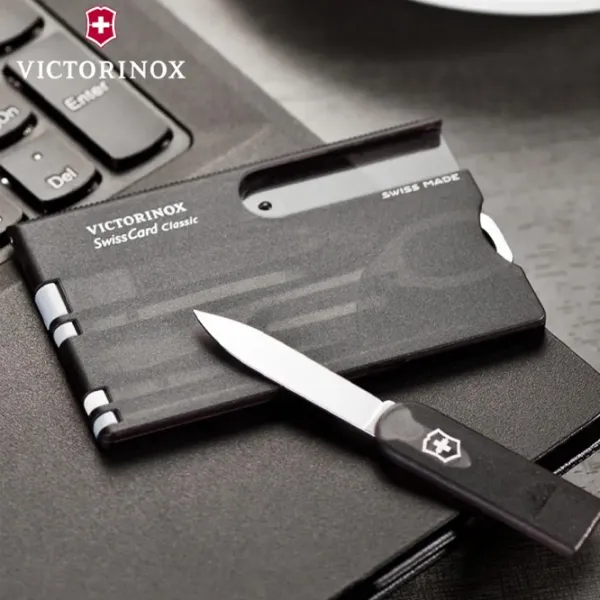 Multitool Victorinox Swiss Card Classic Camping / Oțel inoxidabil photo 7