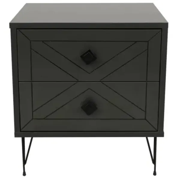 Тумбочки Trendy Luna 55 x 50 x 40см / ДСП меламин / Антрацит photo 1