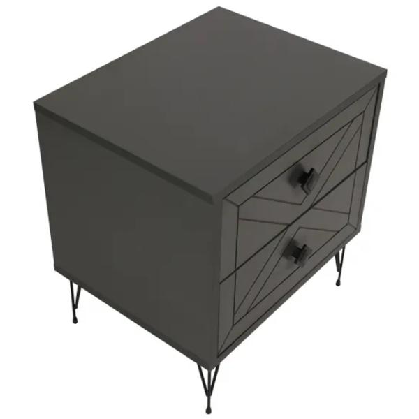 Тумбочки Trendy Luna 55 x 50 x 40см / ДСП меламин / Антрацит photo 2