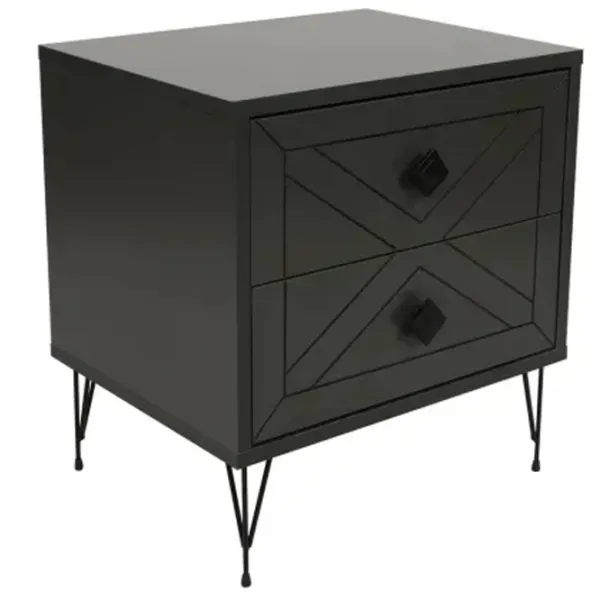 Тумбочки Trendy Luna 55 x 50 x 40см / ДСП меламин / Антрацит photo 3