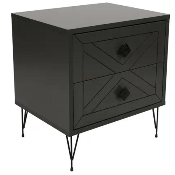 Тумбочки Trendy Luna 55 x 50 x 40см / ДСП меламин / Антрацит photo 3