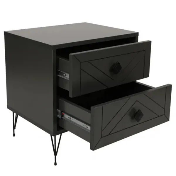 Тумбочки Trendy Luna 55 x 50 x 40см / ДСП меламин / Антрацит photo 6
