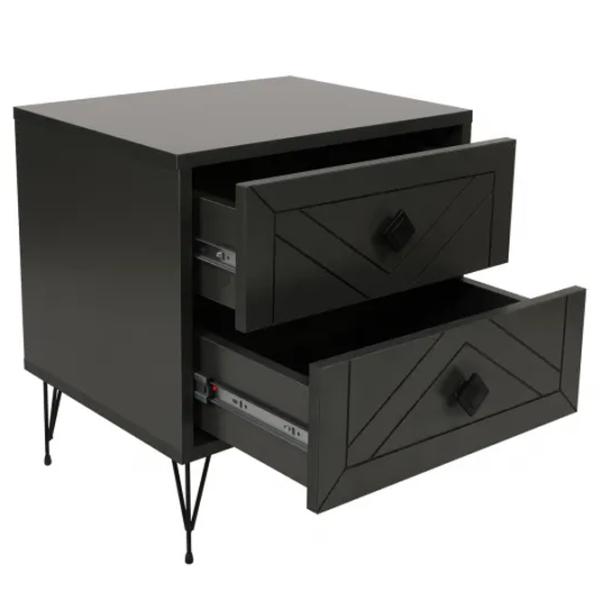 Тумбочки Trendy Luna 55 x 50 x 40см / ДСП меламин / Антрацит photo 6