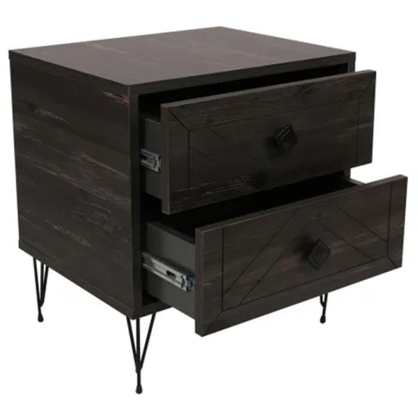 Тумбочки Trendy Luna 55 x 50 x 40см / ДСП меламин / Темно Коричневый photo 5