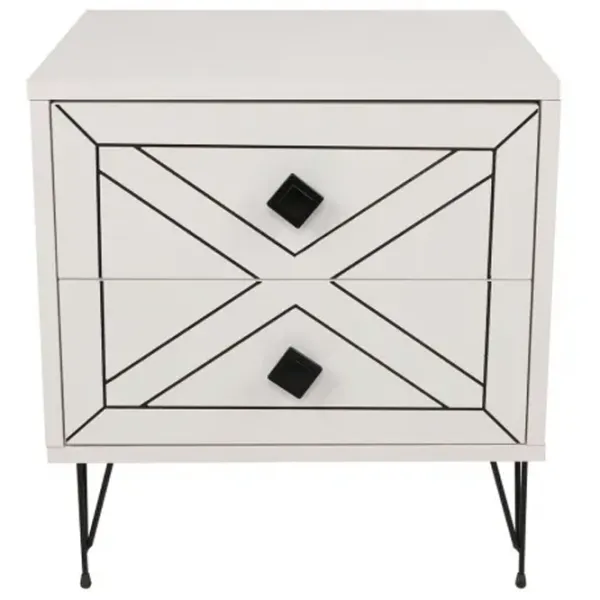 Тумбочки Trendy Luna 55 x 50 x 40см / ДСП меламин / White photo 1