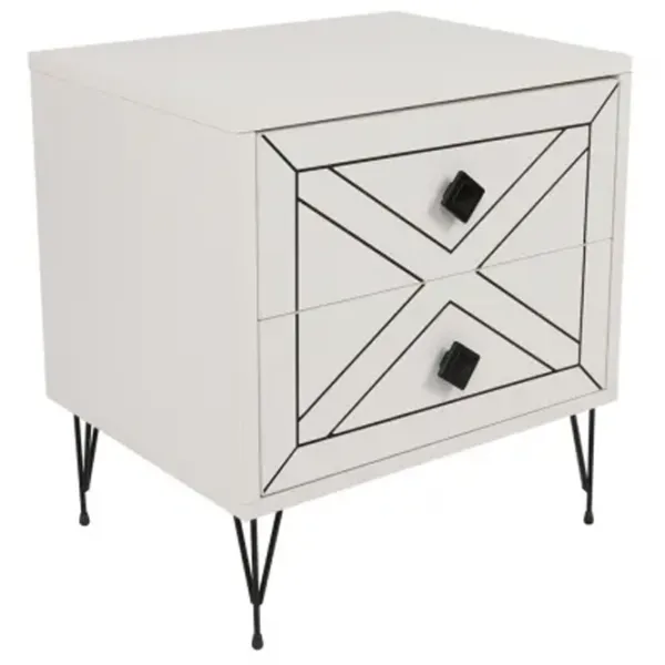 Тумбочки Trendy Luna 55 x 50 x 40см / ДСП меламин / White photo 2