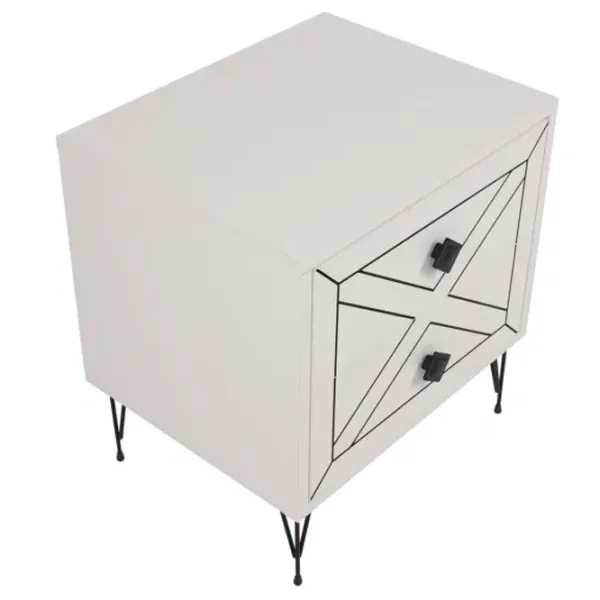 Тумбочки Trendy Luna 55 x 50 x 40см / ДСП меламин / White photo 3