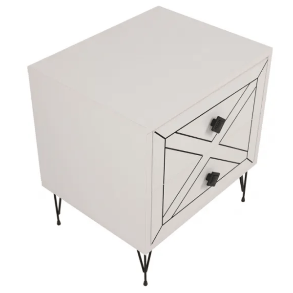 Тумбочки Trendy Luna 55 x 50 x 40см / ДСП меламин / White photo 3