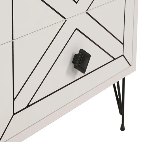Тумбочки Trendy Luna 55 x 50 x 40см / ДСП меламин / White photo 4