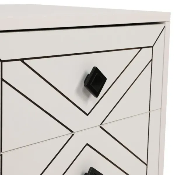 Тумбочки Trendy Luna 55 x 50 x 40см / ДСП меламин / White photo 5