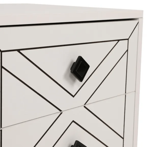 Тумбочки Trendy Luna 55 x 50 x 40см / ДСП меламин / White photo 5