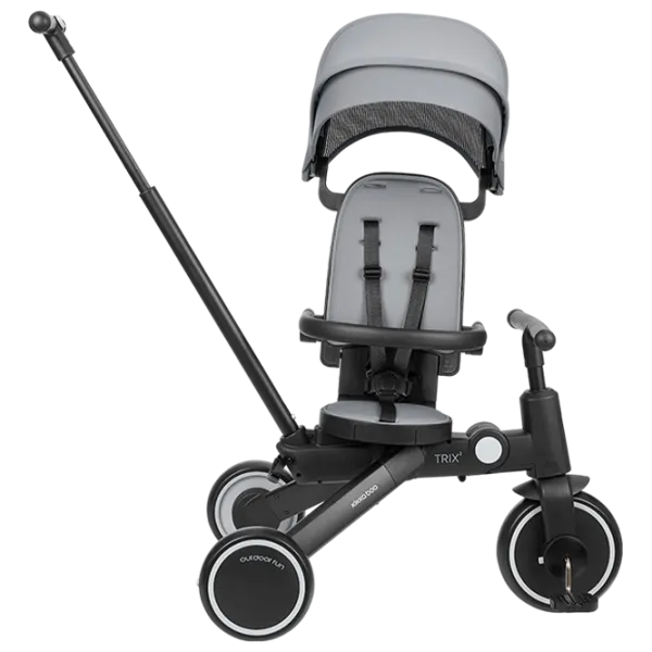 Triciclu KikkaBoo Trix 2 8in1 25 kg / Gray photo 5
