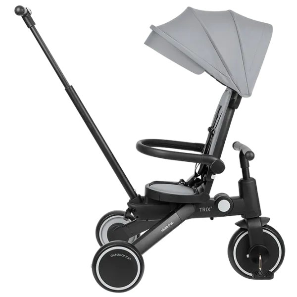 Triciclu KikkaBoo Trix 2 8in1 25 kg / Gray photo 6