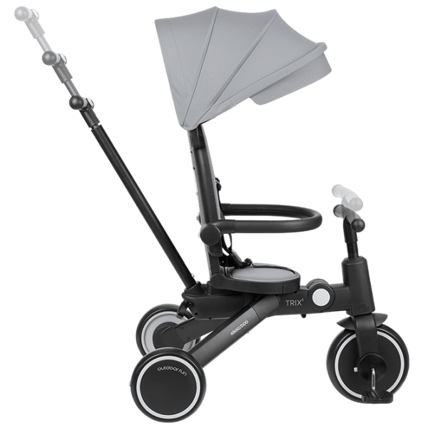 Triciclu KikkaBoo Trix 2 8in1 25 kg / Gray photo 7