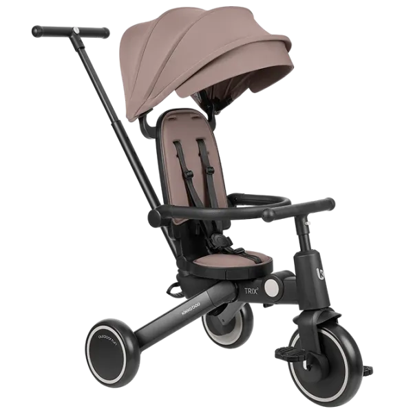 Triciclu KikkaBoo Trix 2 8in1 25 kg / Beige photo 1