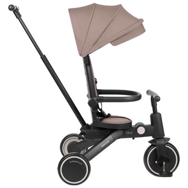 Triciclu KikkaBoo Trix 2 8in1 25 kg / Beige photo 4