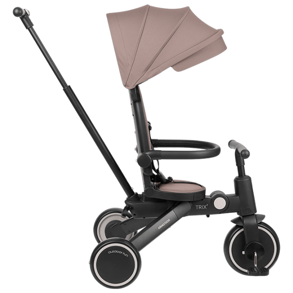 Triciclu KikkaBoo Trix 2 8in1 25 kg / Beige photo 4